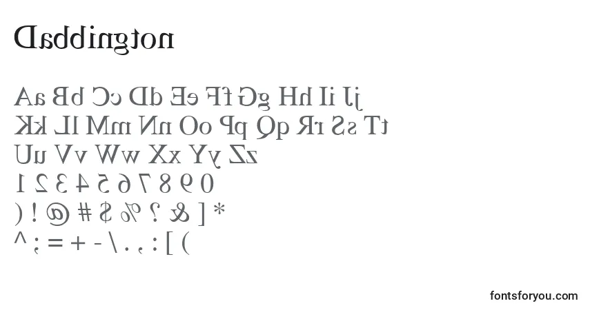 Schriftart Dabbington – Alphabet, Zahlen, spezielle Symbole