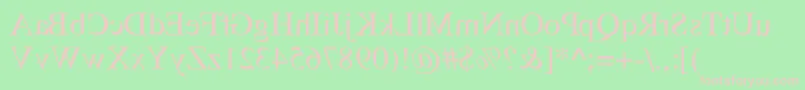 Dabbington Font – Pink Fonts on Green Background