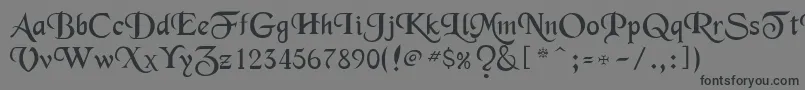 Merced Font – Black Fonts on Gray Background