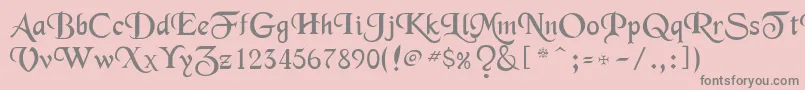Weitere Informationen zur Merced-Schriftart Merced-Schriftart – Graue Schriften auf rosa Hintergrund