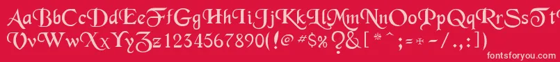 More about Merced Font Merced Font – Pink Fonts on Red Background