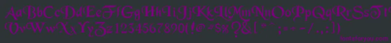 Merced Font – Purple Fonts on Black Background