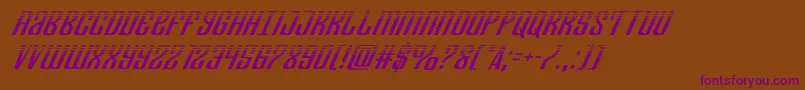 Departmenthhalfital Font – Purple Fonts on Brown Background