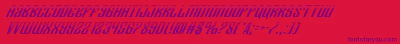 Departmenthhalfital Font – Purple Fonts on Red Background