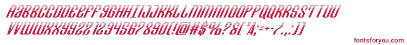 フォントDepartmenthhalfital – 白い背景に赤い文字