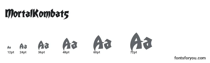 MortalKombat5 Font Sizes