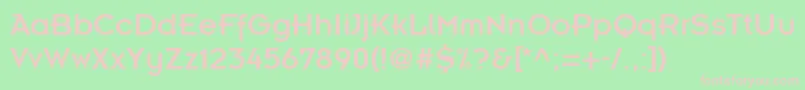 KernelSsi Font – Pink Fonts on Green Background