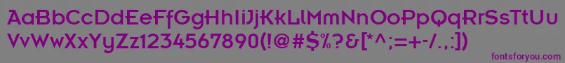 Шрифт KernelSsi – фиолетовые шрифты на сером фоне