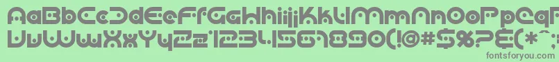 Sfplanetaryorbiter ffy Font – Gray Fonts on Green Background