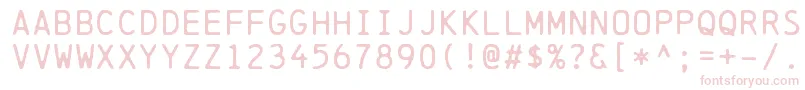 ChainprinterRegular Font – Pink Fonts on White Background