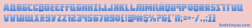 Octoberguardgrad Font – Blue Fonts on Pink Background