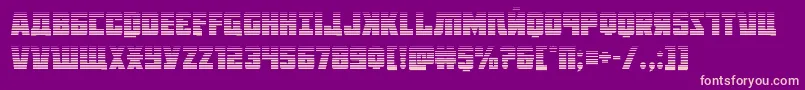 Octoberguardgrad Font – Pink Fonts on Purple Background