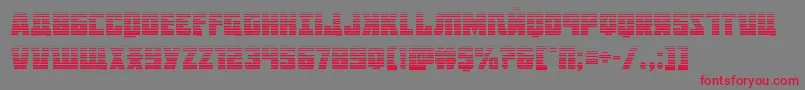 Octoberguardgrad Font – Red Fonts on Gray Background