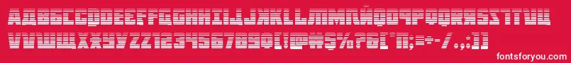 Octoberguardgrad Font – White Fonts on Red Background