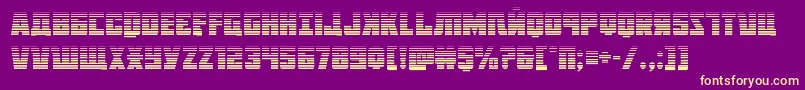 Octoberguardgrad Font – Yellow Fonts on Purple Background