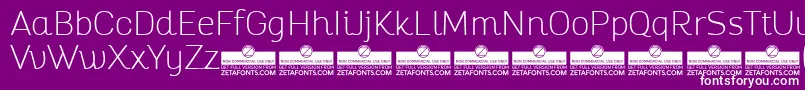 AltairThinTrial Font – White Fonts on Purple Background