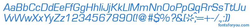 Weitere Informationen zur EurasiaRegularitalic-Schriftart EurasiaRegularitalic-Schriftart – Blaue Schriften