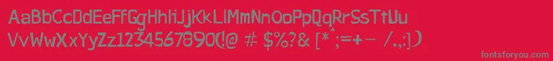 Pirateswriters Font – Gray Fonts on Red Background
