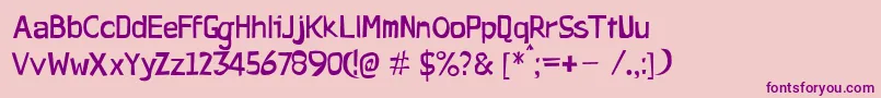 Pirateswriters Font – Purple Fonts on Pink Background