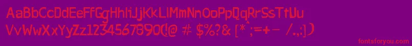 Pirateswriters Font – Red Fonts on Purple Background