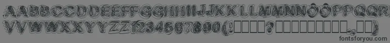 Sketch1 Font – Black Fonts on Gray Background