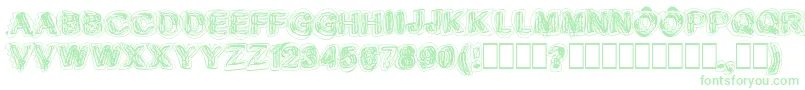 Weitere Informationen zur Sketch1-Schriftart Sketch1-Schriftart – Grüne Schriften auf weißem Hintergrund