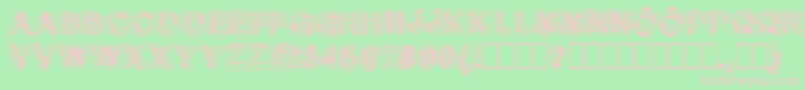 Sketch1 Font – Pink Fonts on Green Background