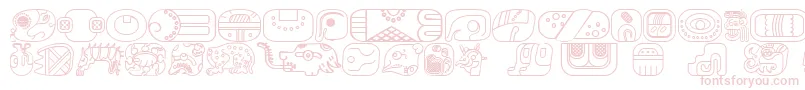 MayanglyphsoutlineRegular Font – Pink Fonts