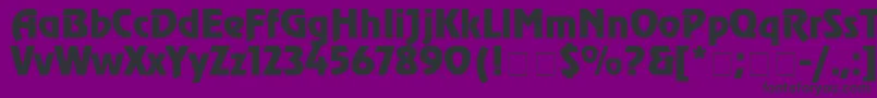 AgrevuecyrMedium Font – Black Fonts on Purple Background