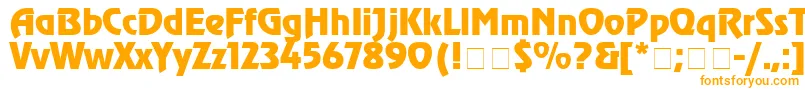 Weitere Informationen zur AgrevuecyrMedium-Schriftart AgrevuecyrMedium-Schriftart – Orangefarbene Schriften auf weißem Hintergrund