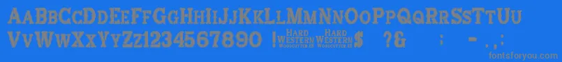 Más sobre la fuente HardWestern fuente HardWestern – Fuentes Grises Sobre Fondo Azul