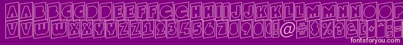 GrotocmotlupRegular Font – Pink Fonts on Purple Background