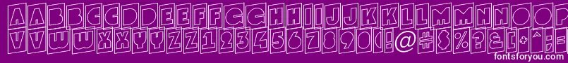 GrotocmotlupRegular Font – White Fonts on Purple Background
