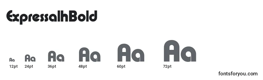 ExpressalhBold Font Sizes