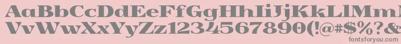 Yokawerad Font – Gray Fonts on Pink Background