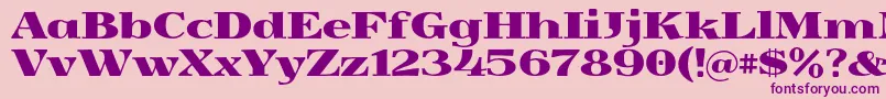 Yokawerad Font – Purple Fonts on Pink Background