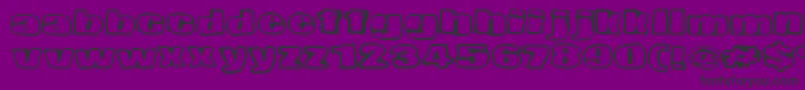 NopeeTorstai Font – Black Fonts on Purple Background