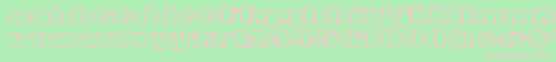 NopeeTorstai Font – Pink Fonts on Green Background