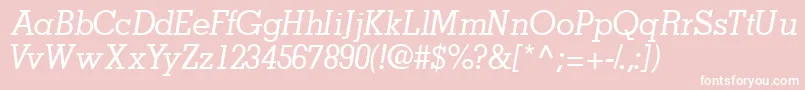 JaaksskItalic Font – White Fonts on Pink Background