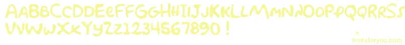 SimpsonfontDemo Font – Yellow Fonts on White Background