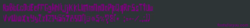Fonte Obicho – fontes roxas em um fundo preto