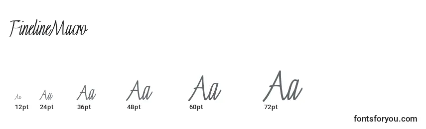 FinelineMacro Font Sizes