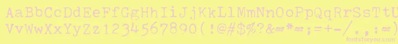 ScmGalaxieXii Font – Pink Fonts on Yellow Background