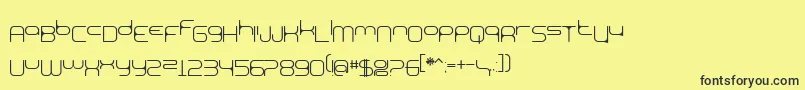BnExpoo Font – Black Fonts on Yellow Background