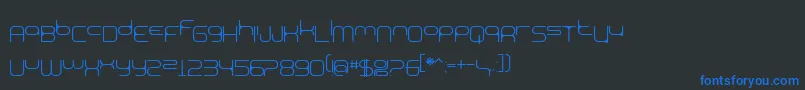 BnExpoo Font – Blue Fonts on Black Background