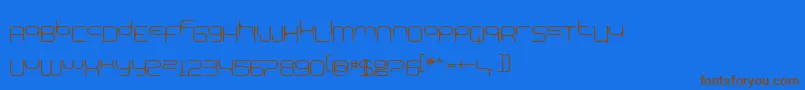 BnExpoo Font – Brown Fonts on Blue Background