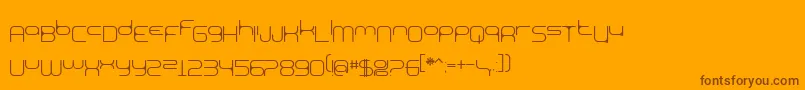 BnExpoo Font – Brown Fonts on Orange Background