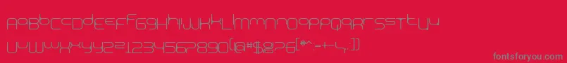BnExpoo Font – Gray Fonts on Red Background
