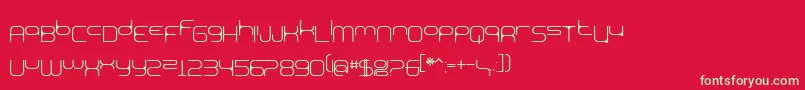 BnExpoo Font – Green Fonts on Red Background