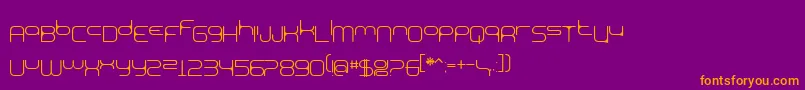 BnExpoo Font – Orange Fonts on Purple Background